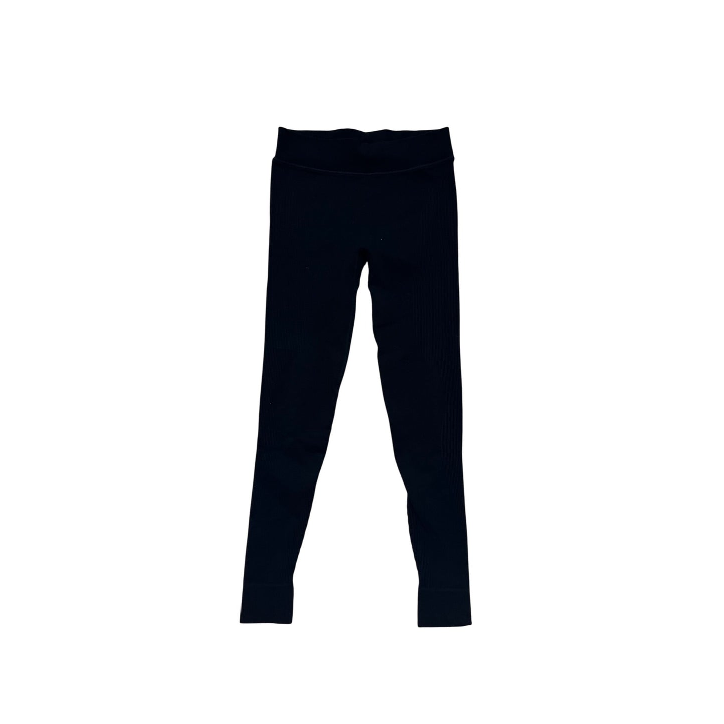 Lululemon Womens Black Ribbed Leggings Size 10 #8407