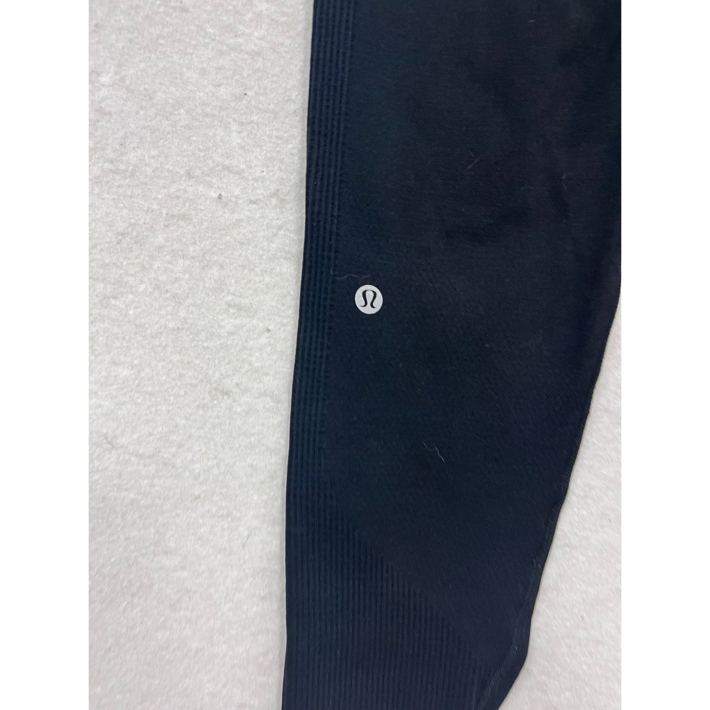 Lululemon Womens Black Ribbed Leggings Size 10 #8407