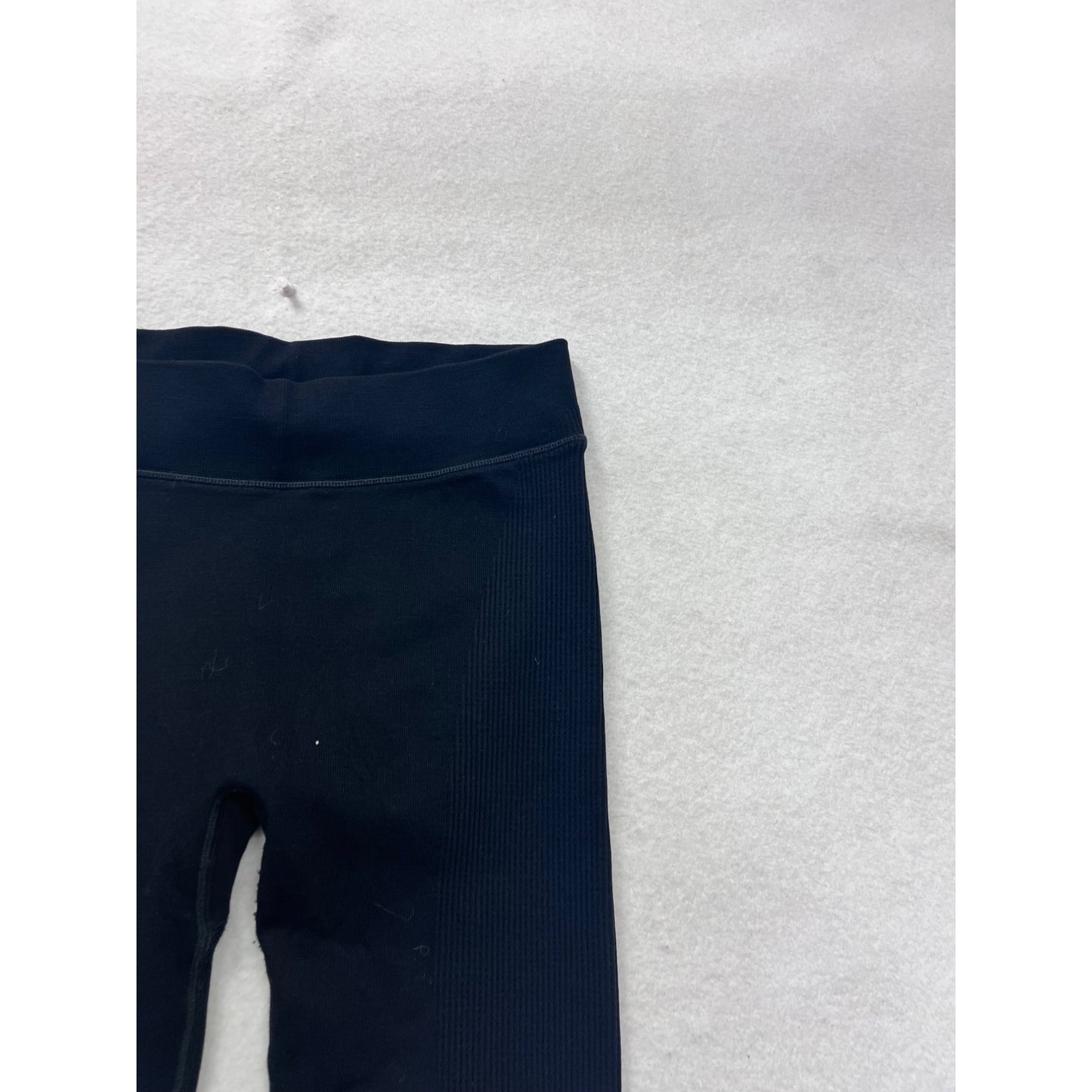 Lululemon Womens Black Ribbed Leggings Size 10 #8407