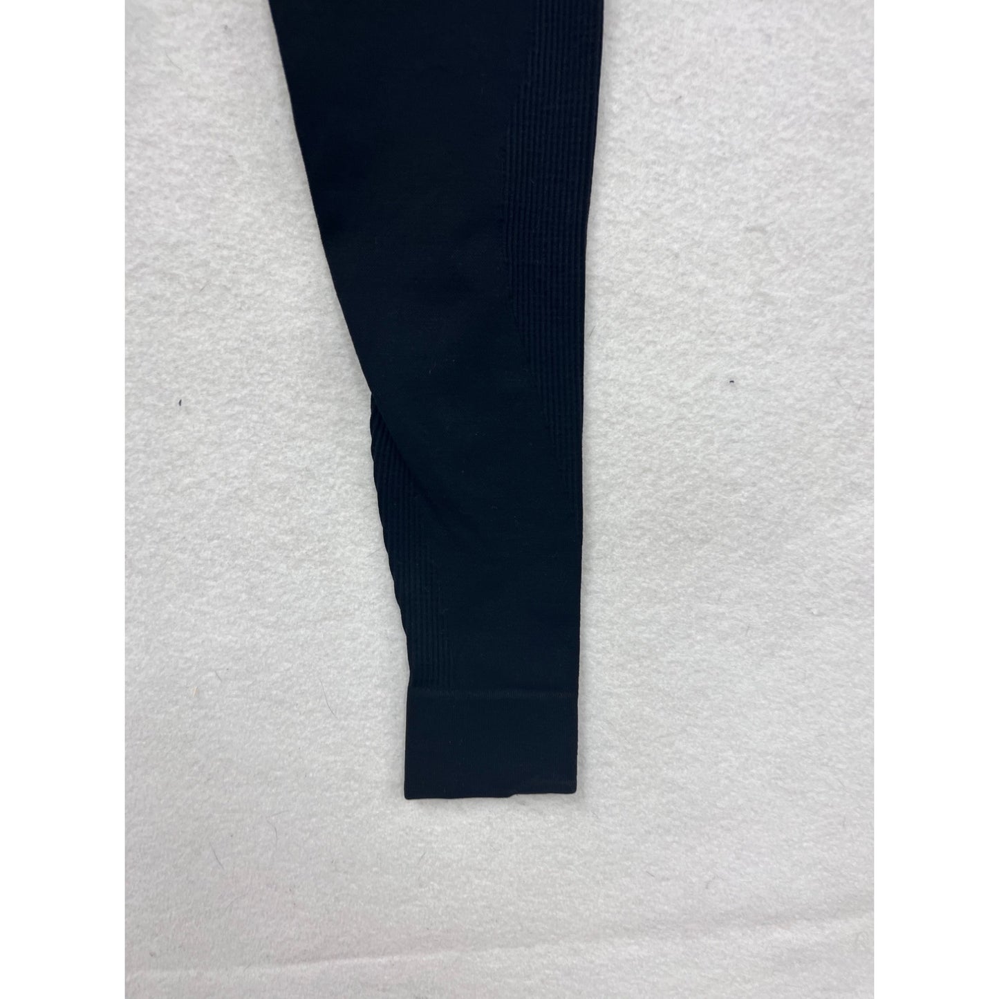 Lululemon Womens Black Ribbed Leggings Size 10 #8407