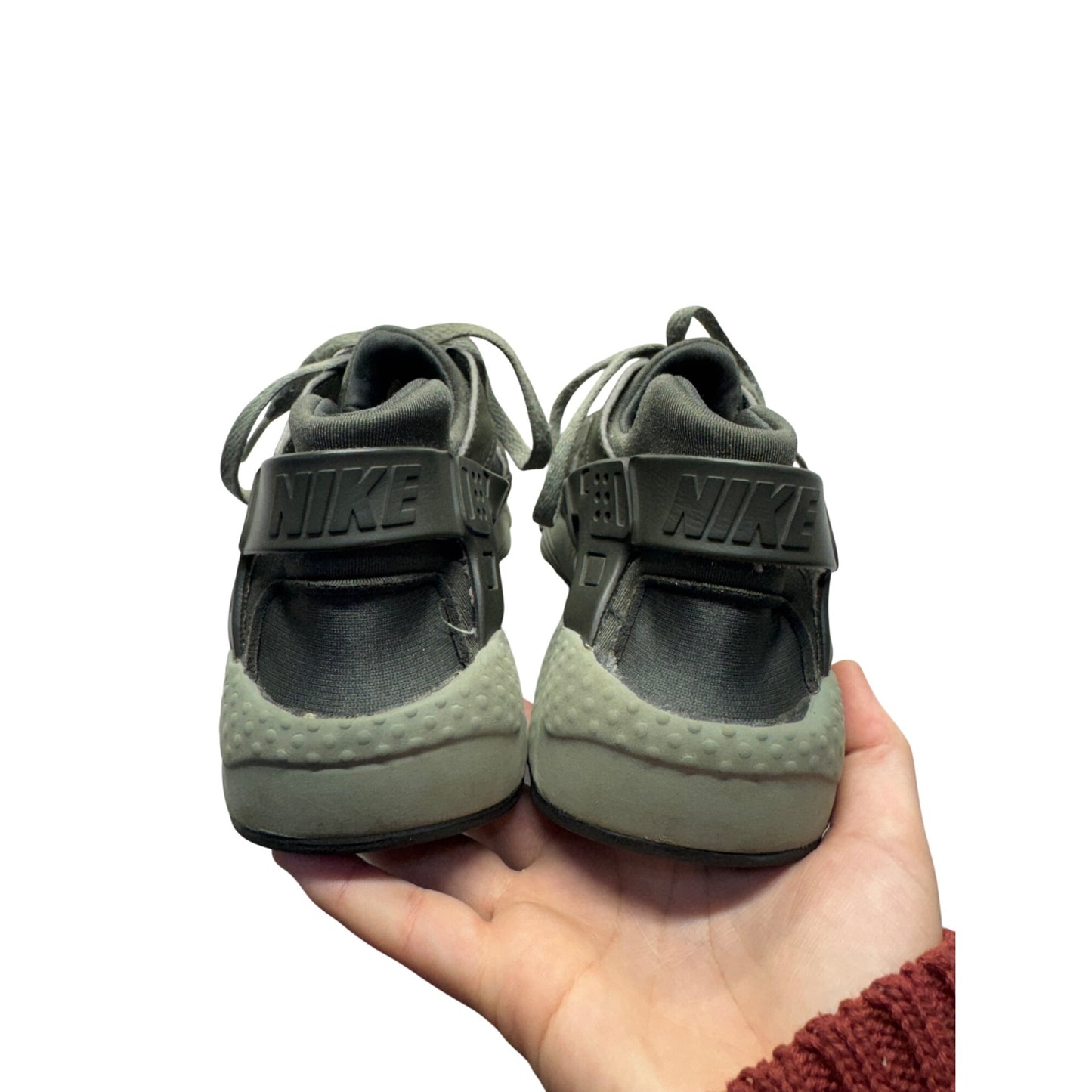 Nike Air Huarache Olive Green Athletic Sneakers Size 8 336B