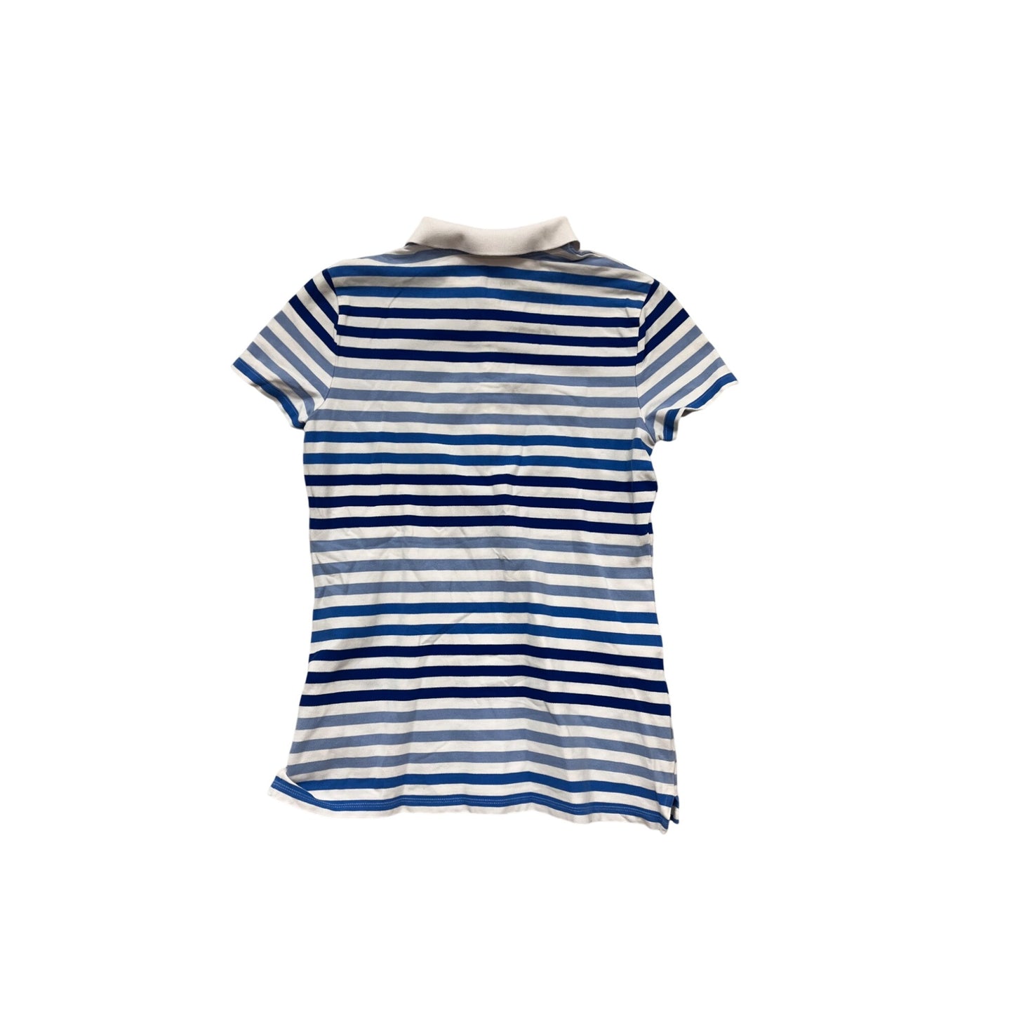 Tommy Hilfiger Blue & White Striped Polo Shirt M #690A