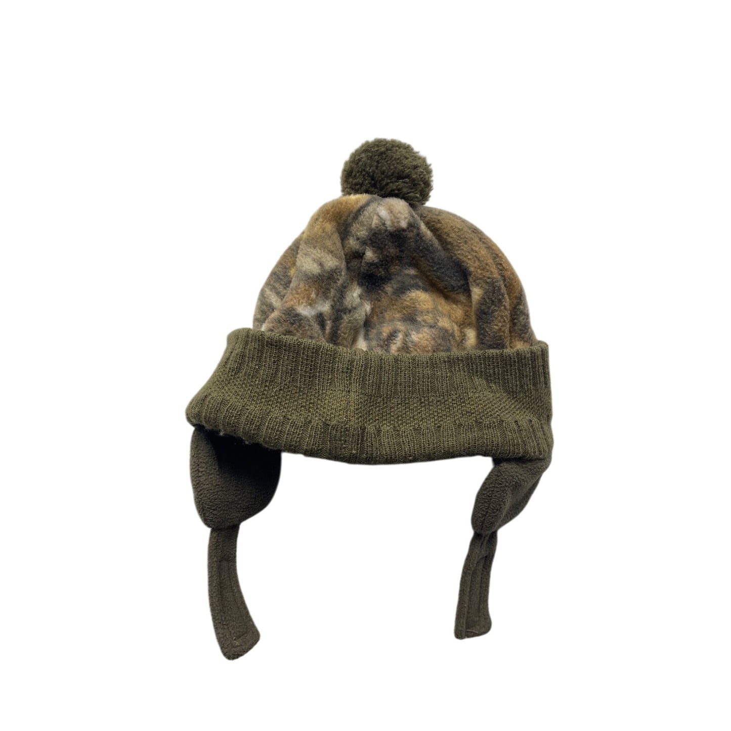 Toddler Hot Shot Lil Hunter Fleece Camo Hat With Ear Flaps & Pom Pom #7087