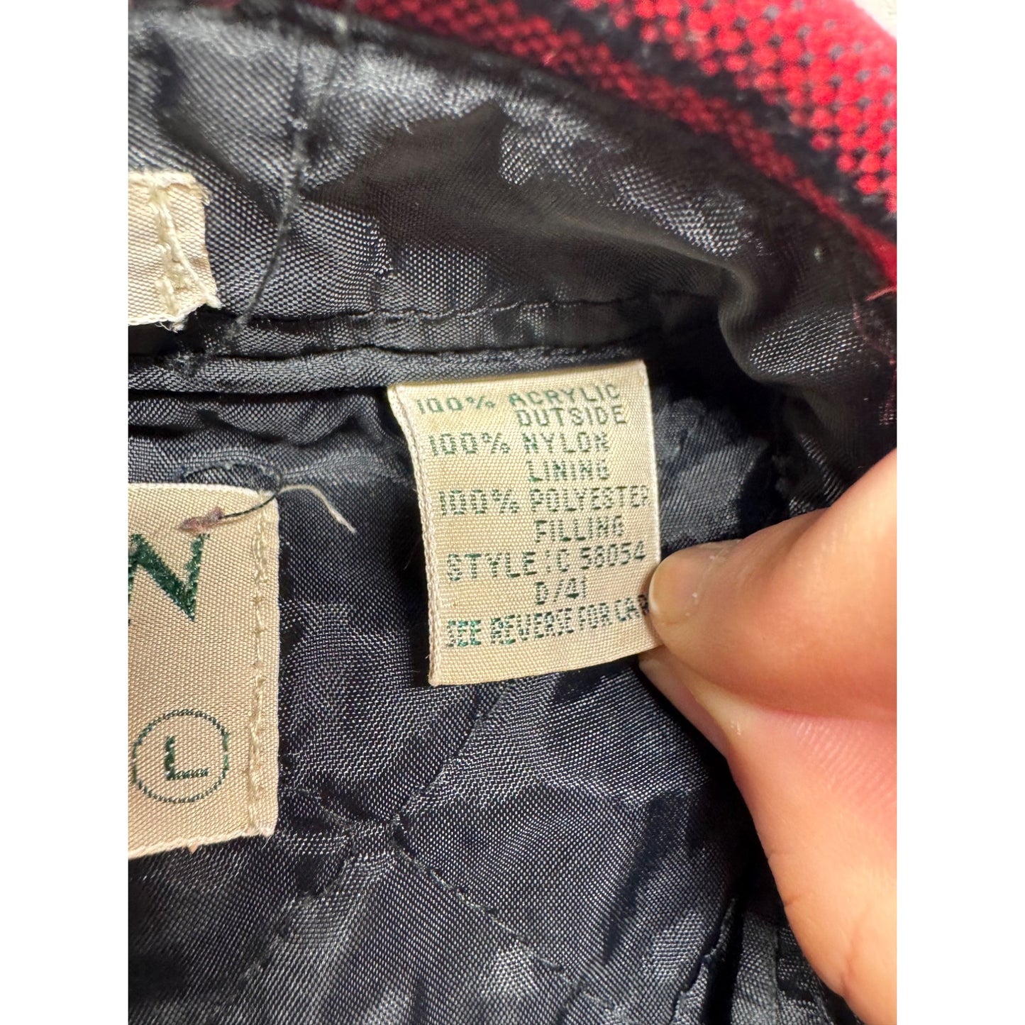Vintage Men’s Oakton Flannel Jacket#7470