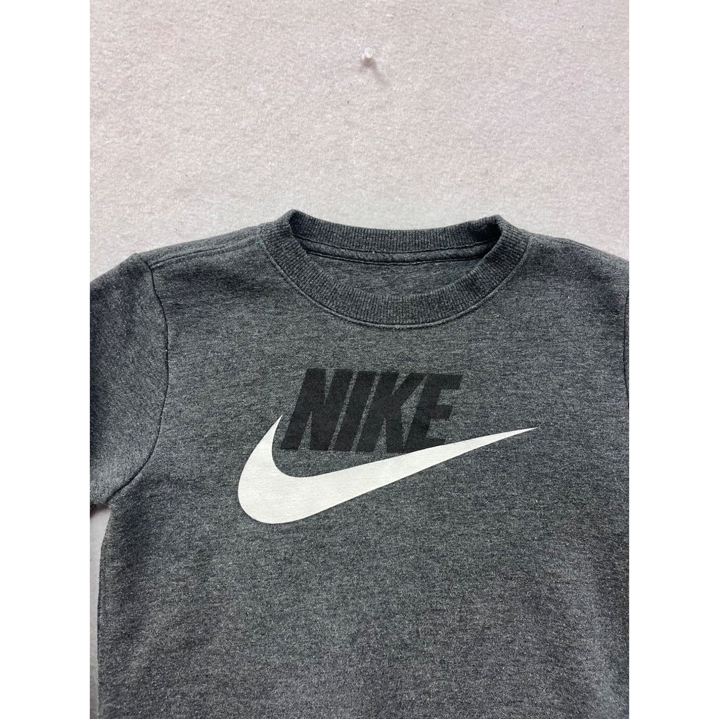 Nike Logo Sweatshirt Gray Size 7 #8758