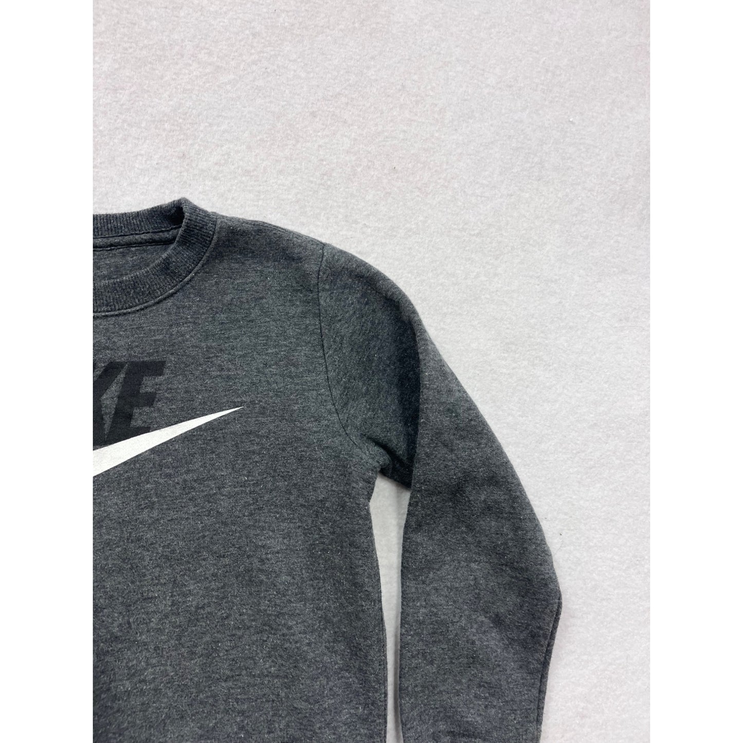 Nike Logo Sweatshirt Gray Size 7 #8758