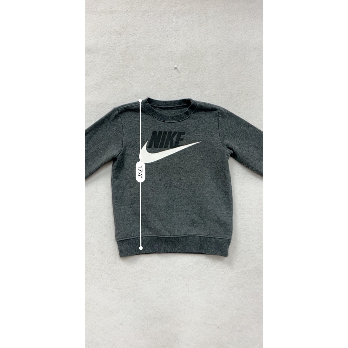Nike Logo Sweatshirt Gray Size 7 #8758