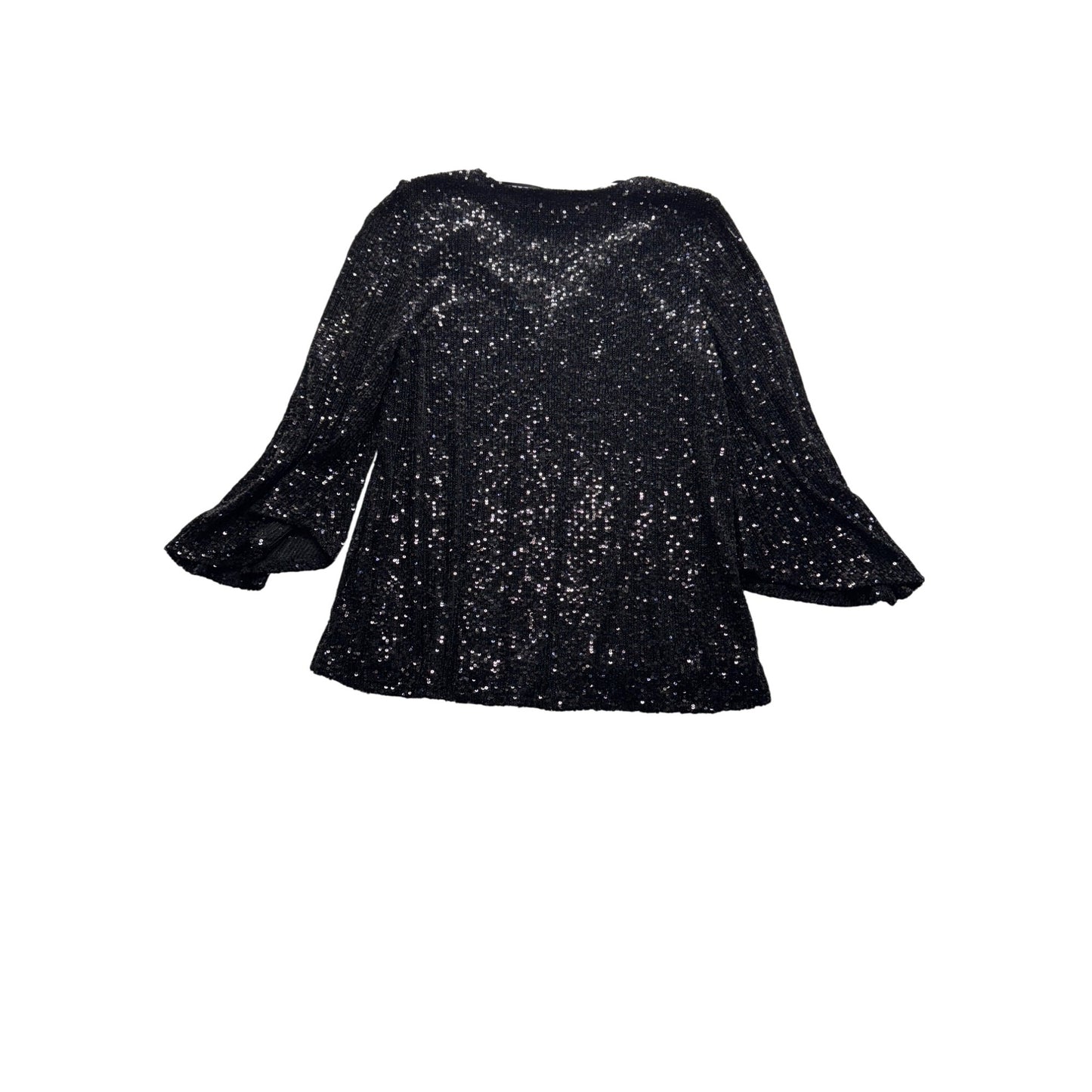 Cable & Gauge Sequin Bell Sleeve Top S/P #9037
