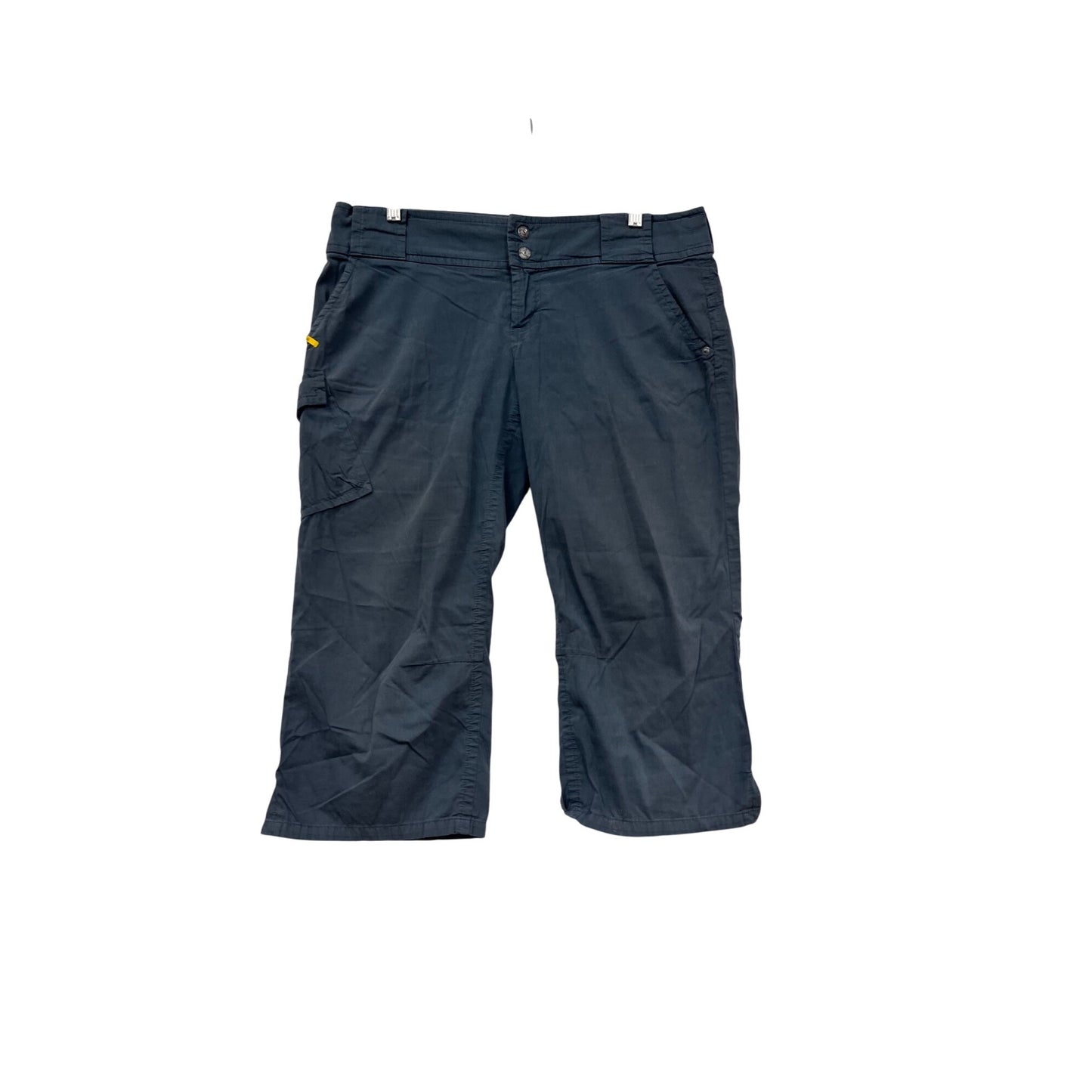 Lolé Capri Cargo Pants Size M Blue Cotton Blend Relaxed Fit #458A