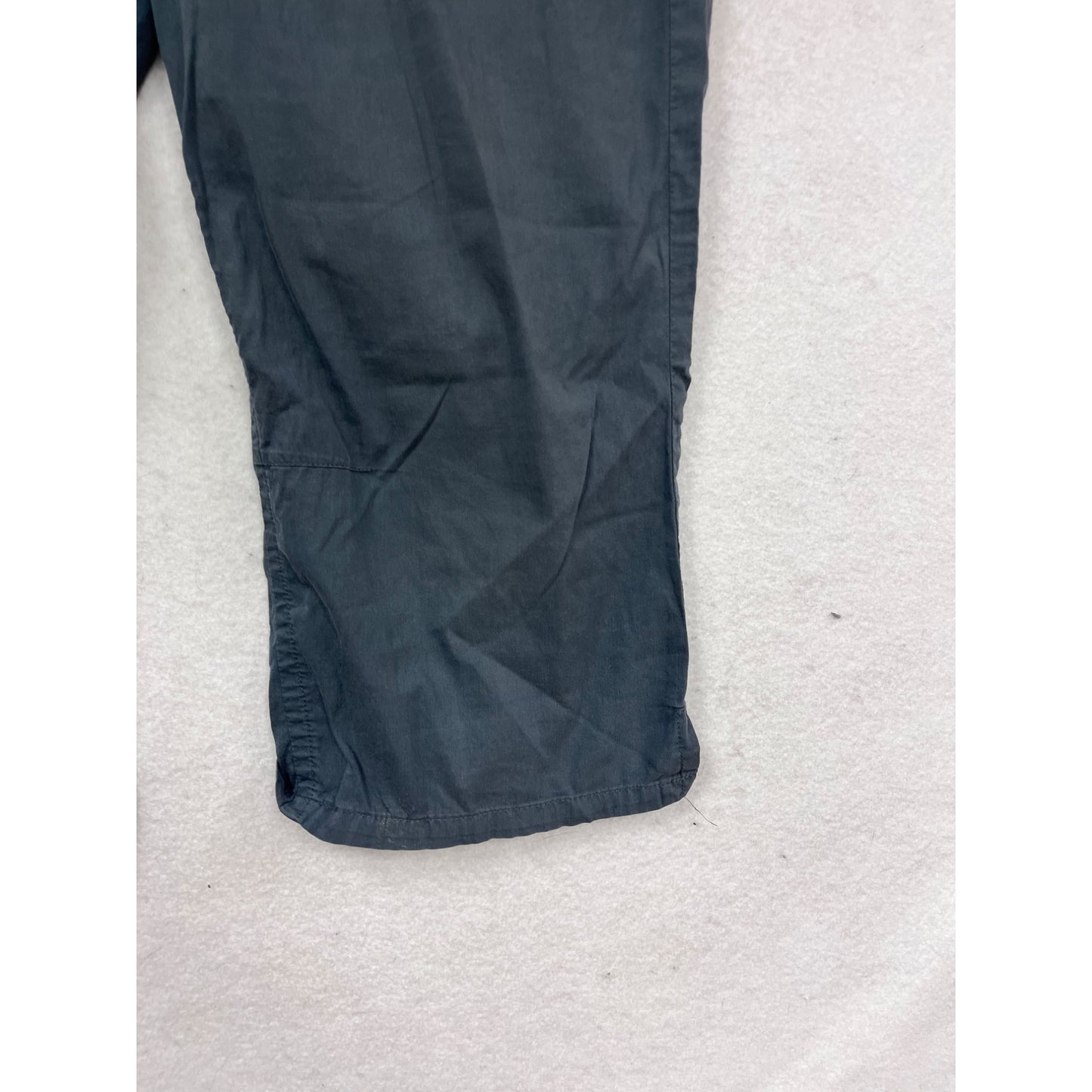 Lolé Capri Cargo Pants Size M Blue Cotton Blend Relaxed Fit #458A