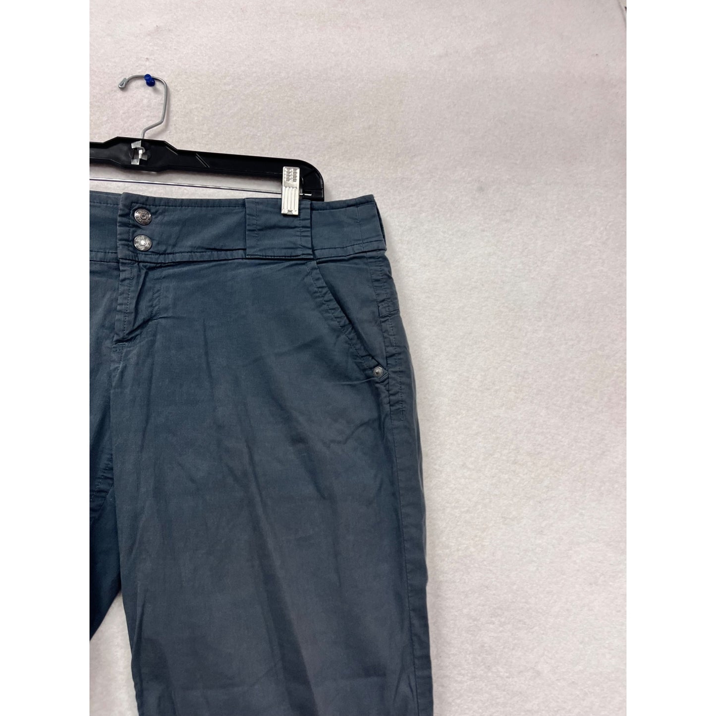 Lolé Capri Cargo Pants Size M Blue Cotton Blend Relaxed Fit #458A