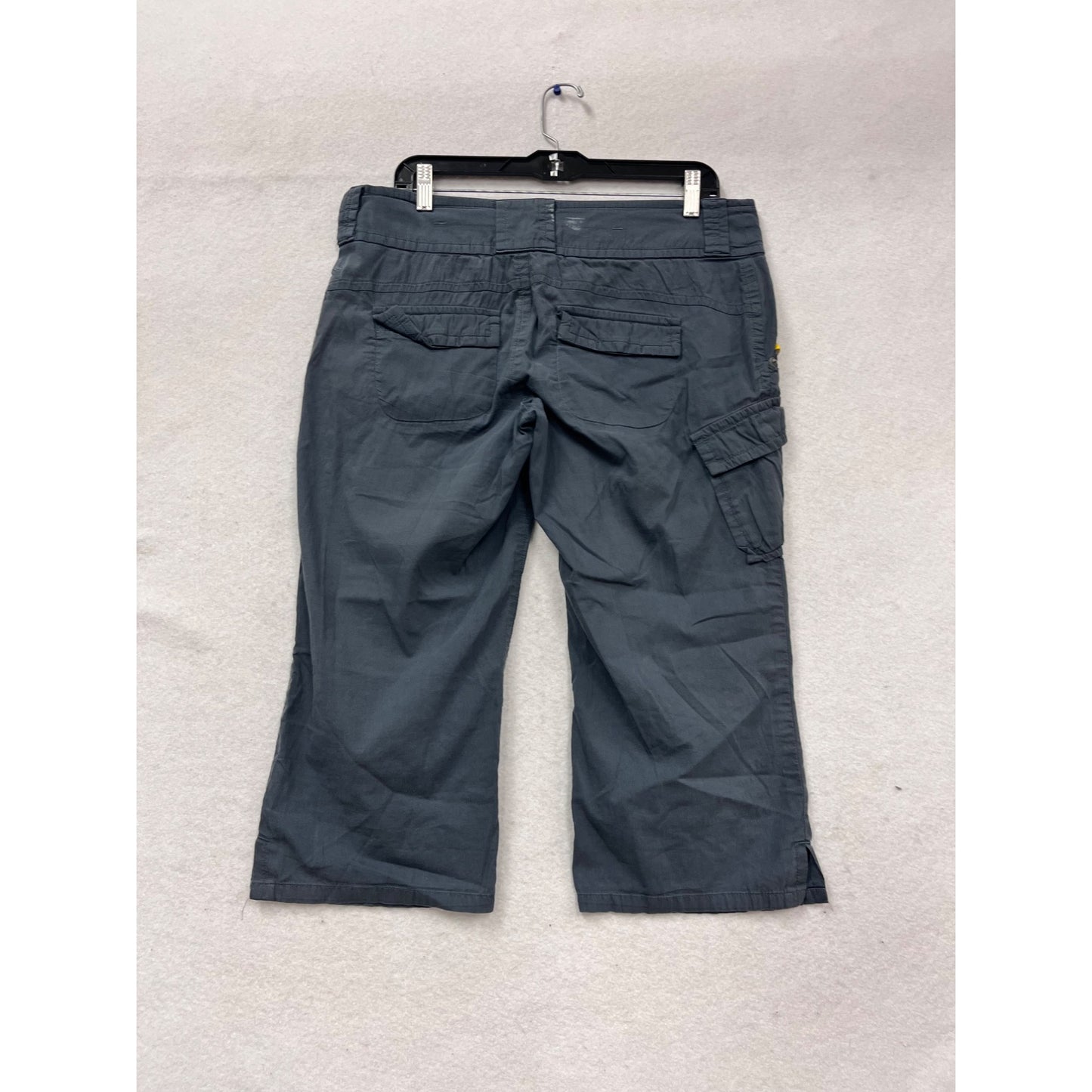 Lolé Capri Cargo Pants Size M Blue Cotton Blend Relaxed Fit #458A