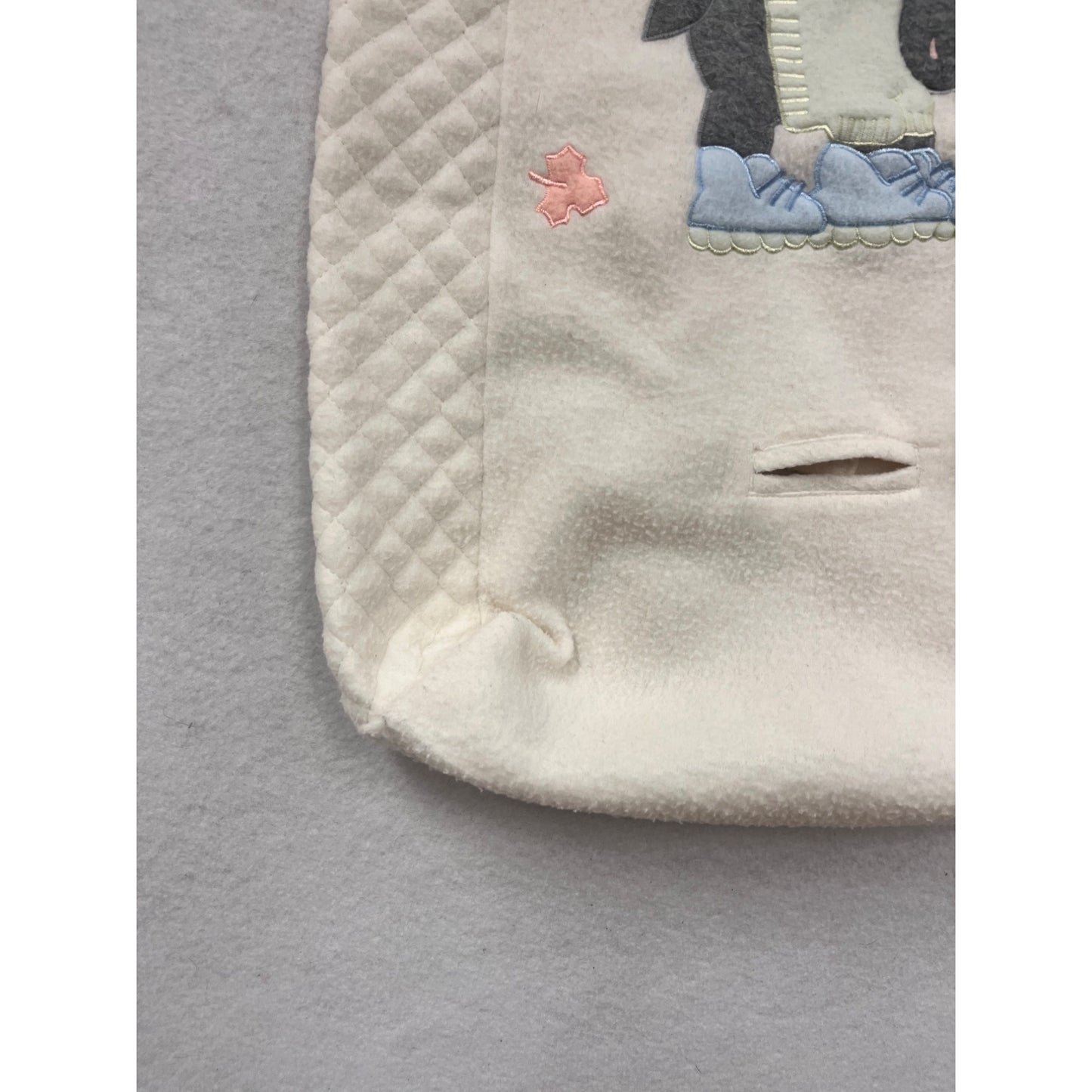 Baby Sleep Sack With Moose Applique Quilted Sides #8617