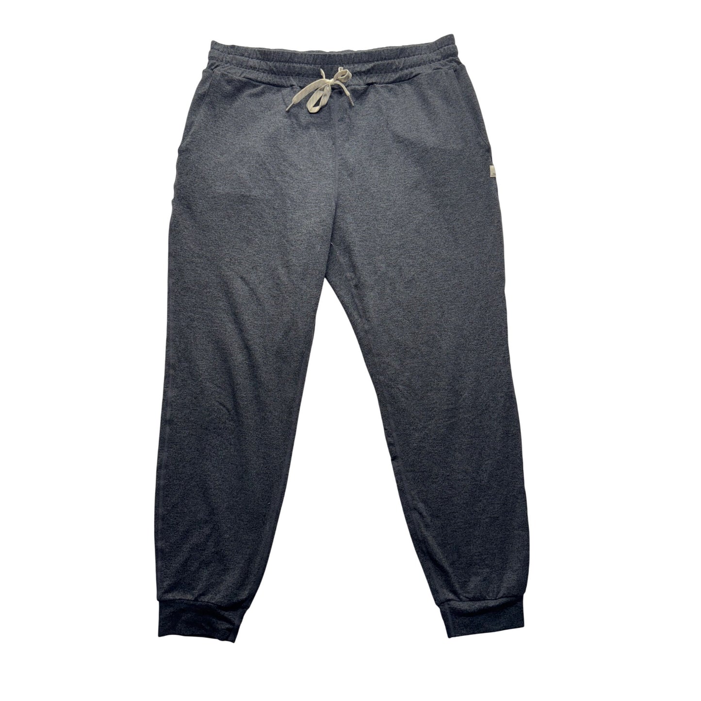 Vuori Jogger Pants Dark Gray Elastic Waistband Drawstring 34.5" Length #9668