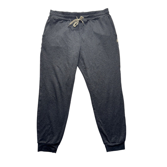 Vuori Jogger Pants Dark Gray Elastic Waistband Drawstring 34.5" Length #9668