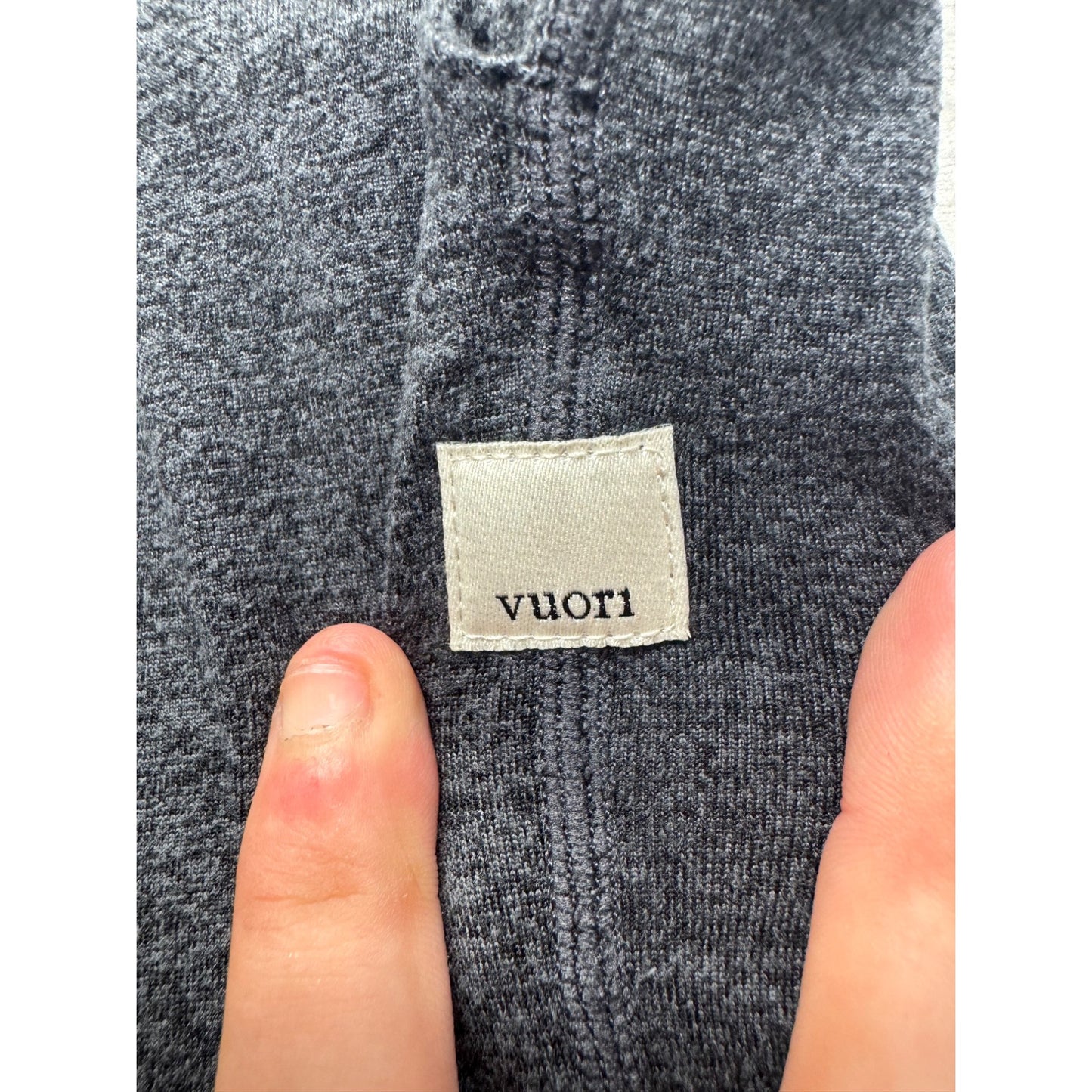 Vuori Jogger Pants Dark Gray Elastic Waistband Drawstring 34.5" Length #9668