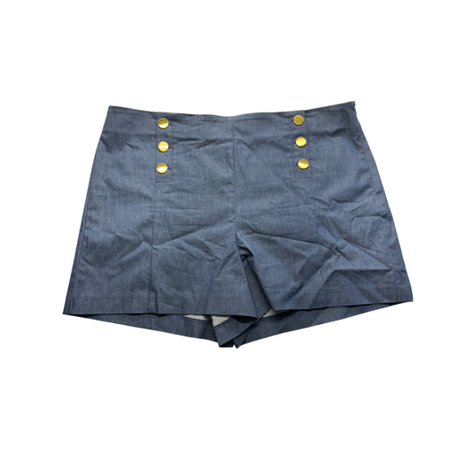 Loft Womens Blue High-Waist Sailor Shorts #7571
