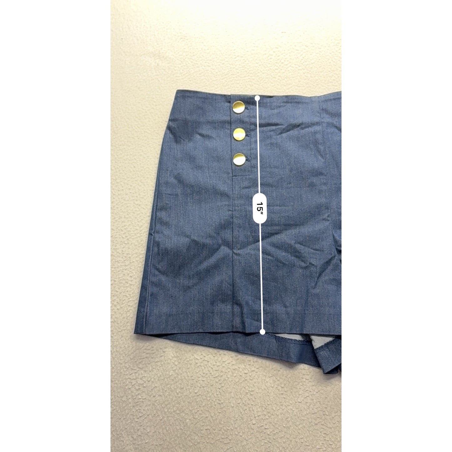 Loft Womens Blue High-Waist Sailor Shorts #7571