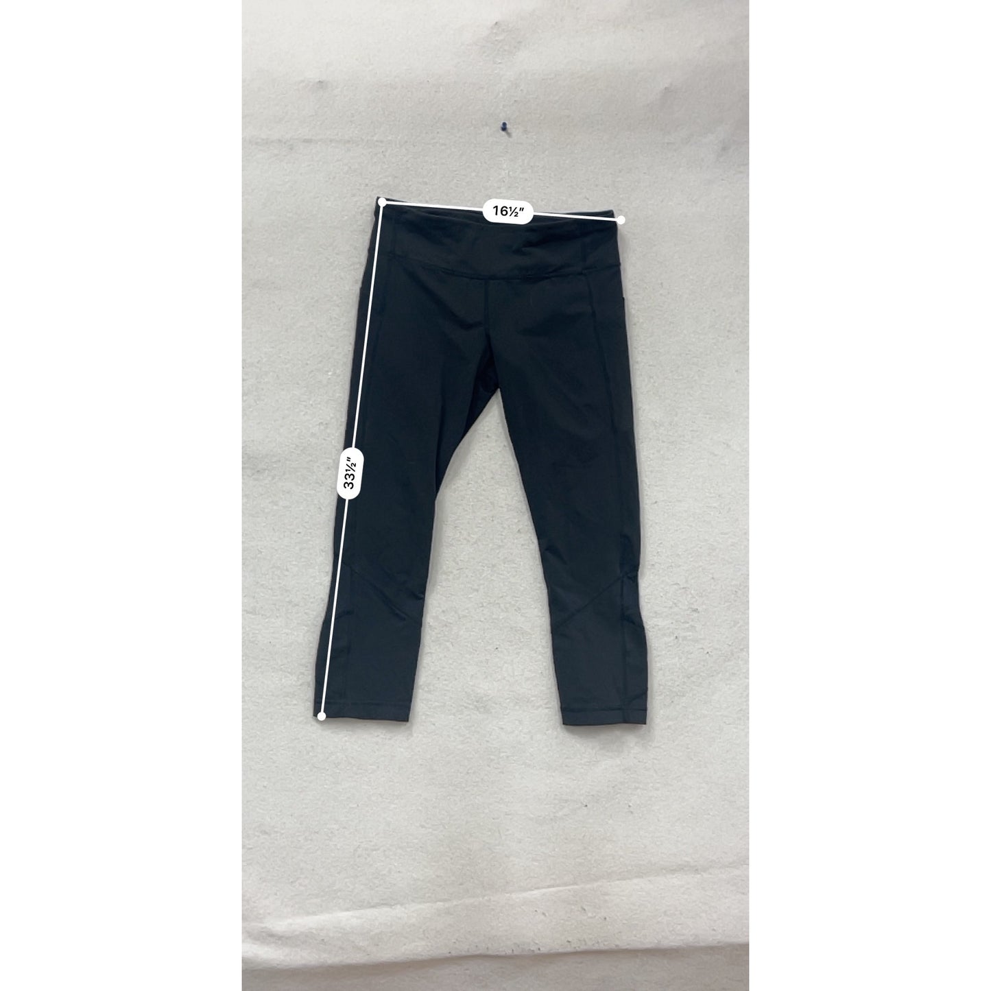 Lululemon Black Cropped Leggings Size 8 #702A