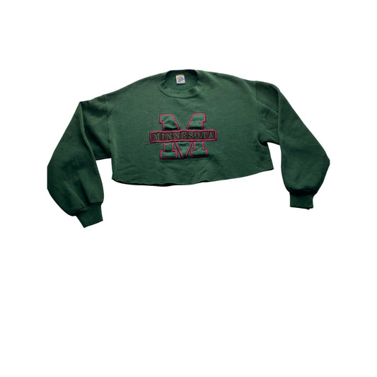 Vintage Minnesota Cropped Sweatshirt #5255