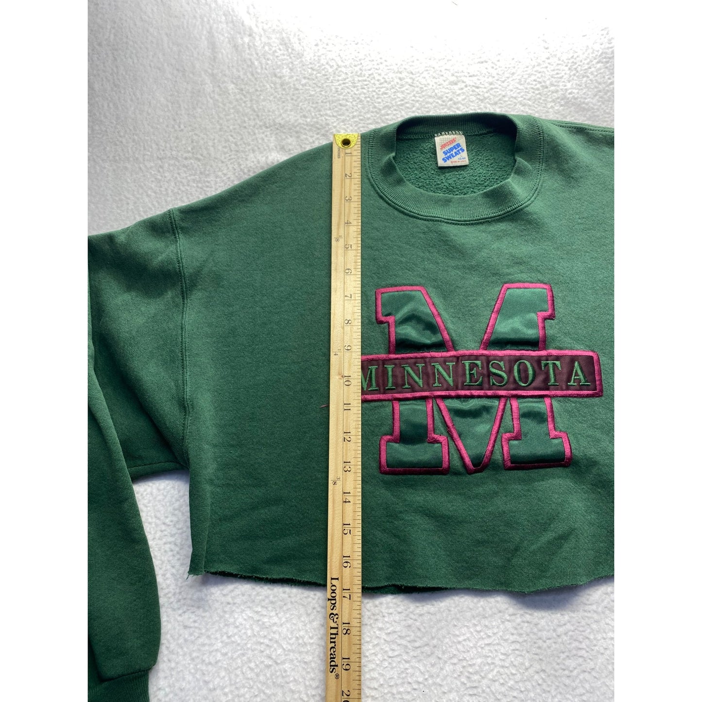 Vintage Minnesota Cropped Sweatshirt #5255