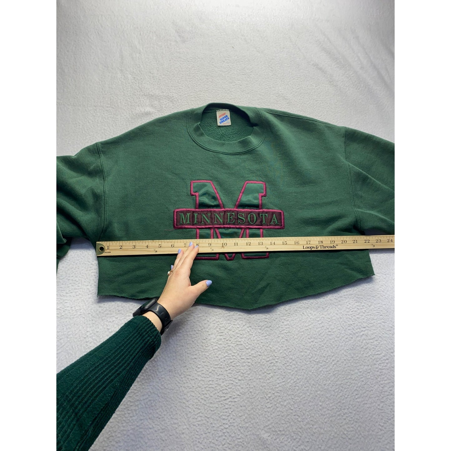 Vintage Minnesota Cropped Sweatshirt #5255