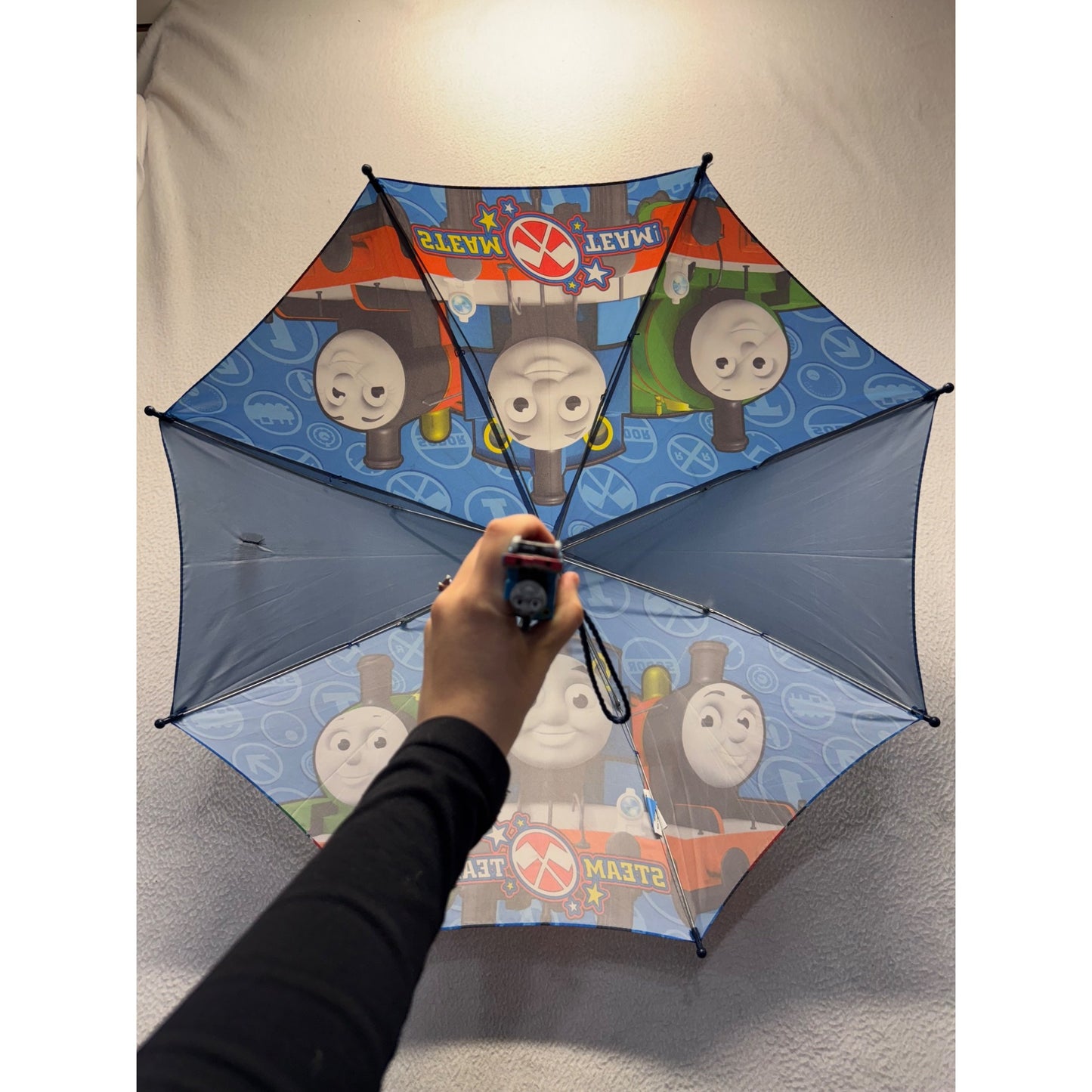 Thomas & Friends Kids Umbrella With Train Handle & Steam Team Print #9383