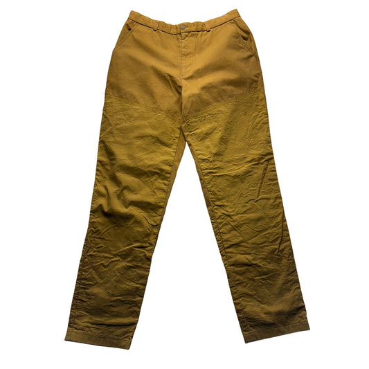 Cabelas Mens 36 Reg Mustard Yellow Outdoor Pants #7567