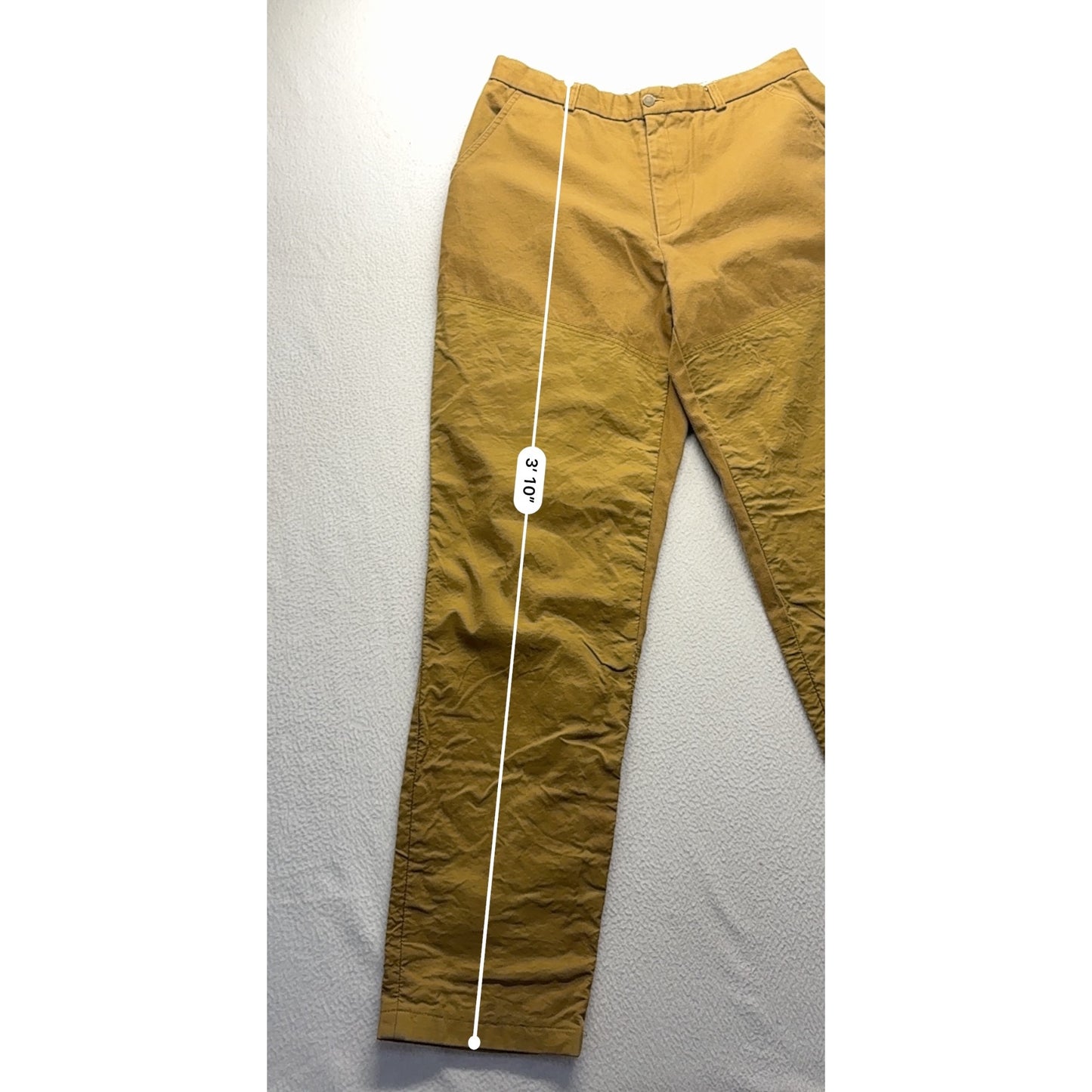 Cabelas Mens 36 Reg Mustard Yellow Outdoor Pants #7567