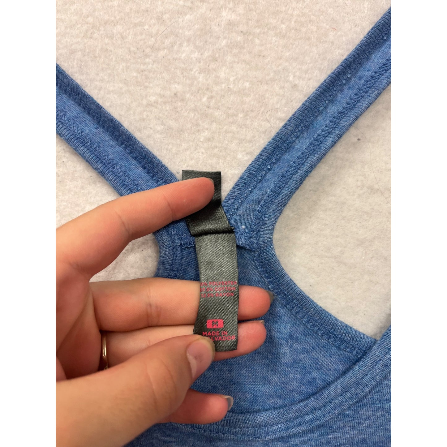 Keep Calm And Sail On Blue Racerback Tank Top Medium #502A