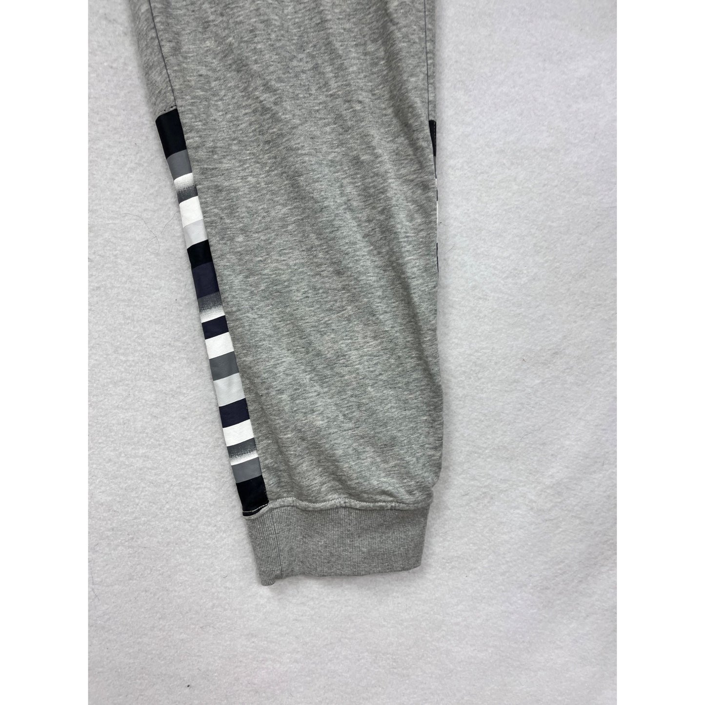 Mens 4XL Ron Bass Gray Joggers With Striped Detail Logo #8805