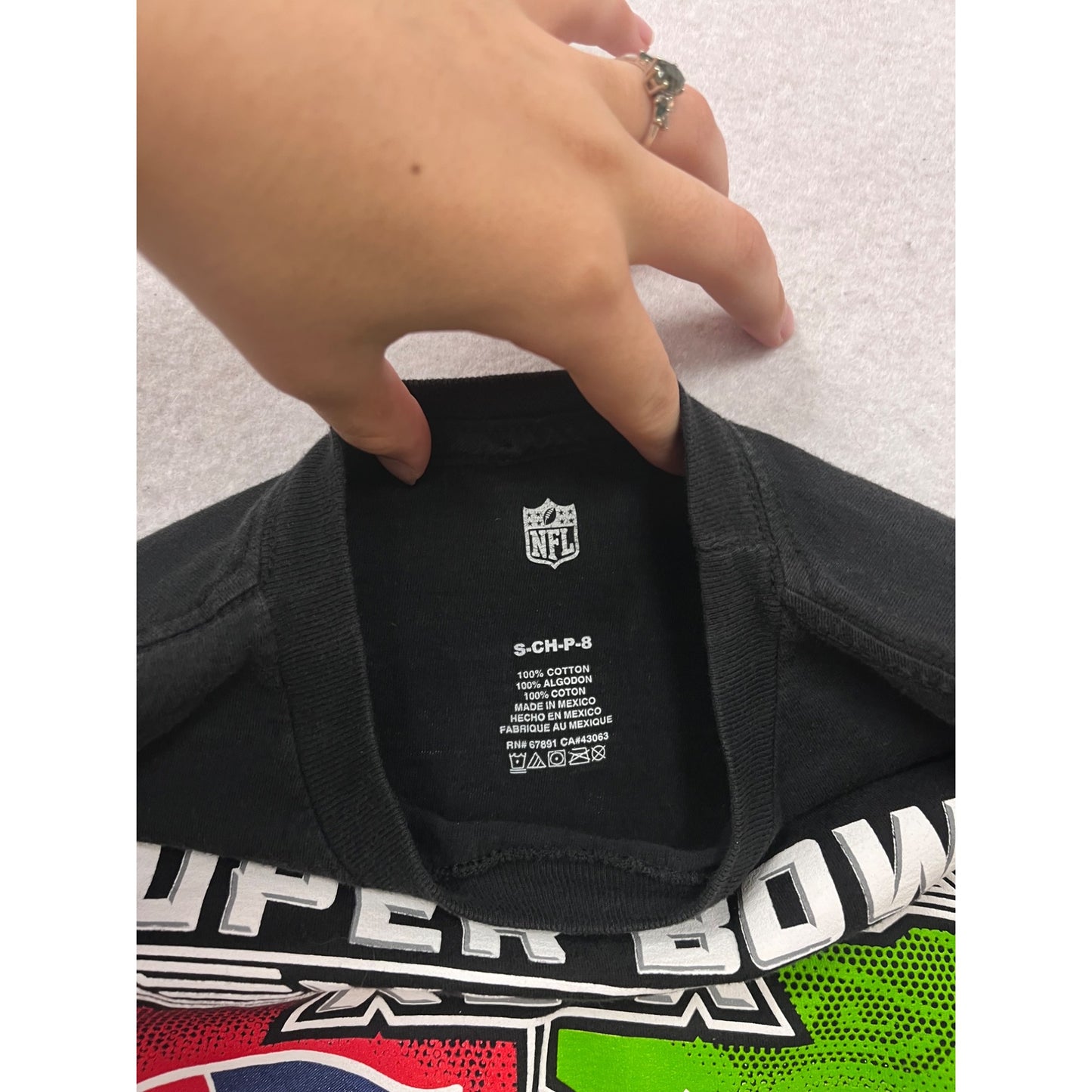 NFL Super Bowl XLIX Patriots vs Seahawks Long Sleeve T-Shirt #376A