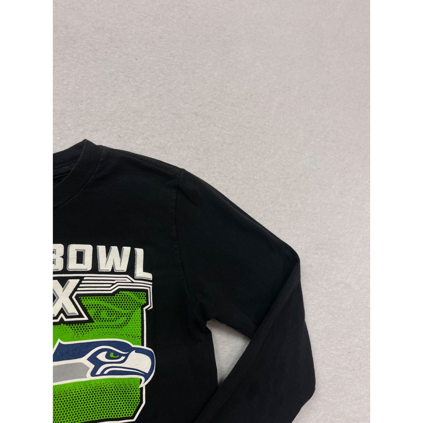 NFL Super Bowl XLIX Patriots vs Seahawks Long Sleeve T-Shirt #376A