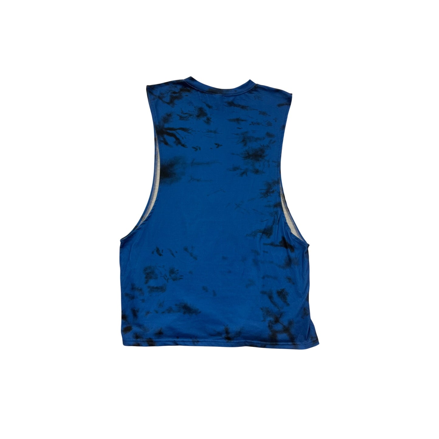 Suns G Roses Blue Tie-Dye Sleeveless Tank Top By Chicyea #8379