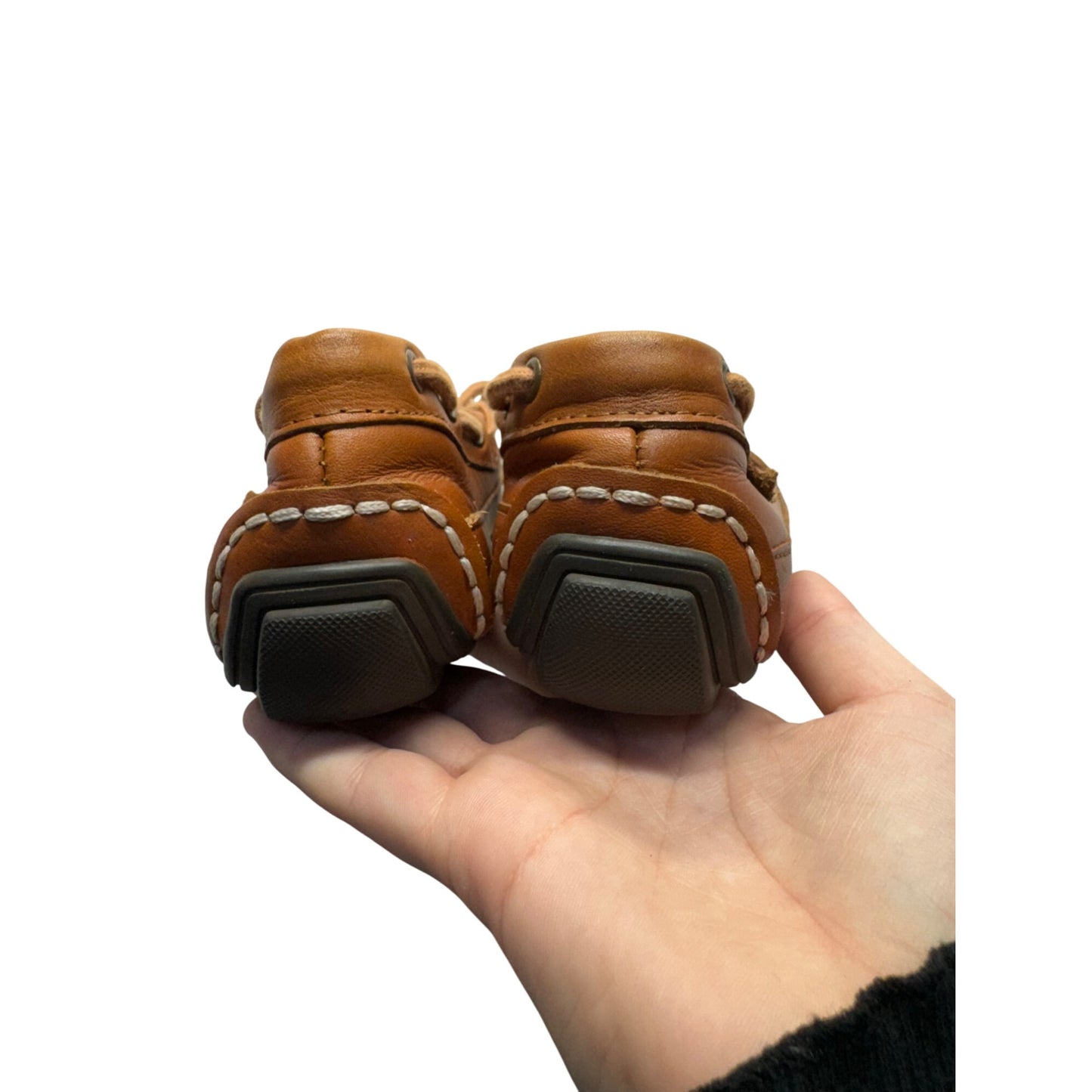 Cole Haan Brown Leather Lace-Up Driving Moccasins 399B