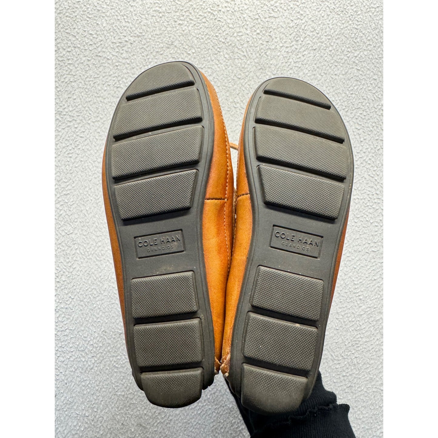 Cole Haan Brown Leather Lace-Up Driving Moccasins 399B