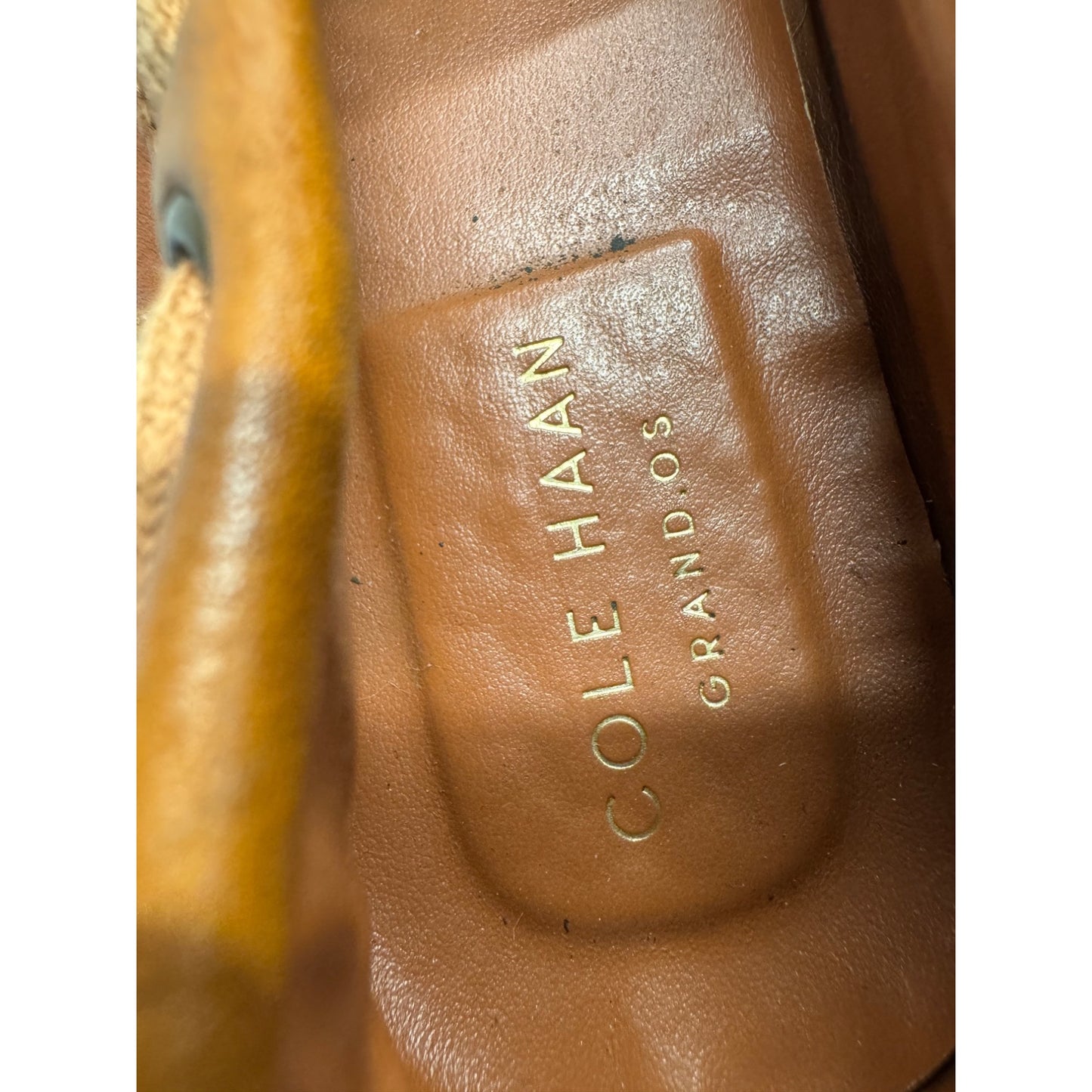 Cole Haan Brown Leather Lace-Up Driving Moccasins 399B