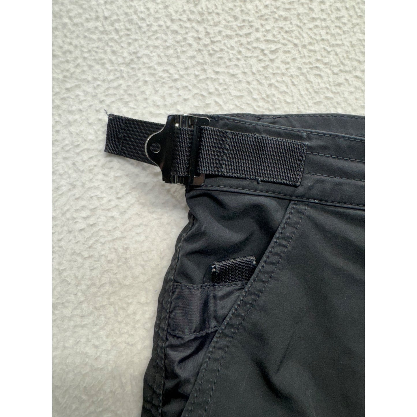 Charcoal Gray Bench Bricks Cargo Shorts Adjustable Waist Utility Pockets #9592