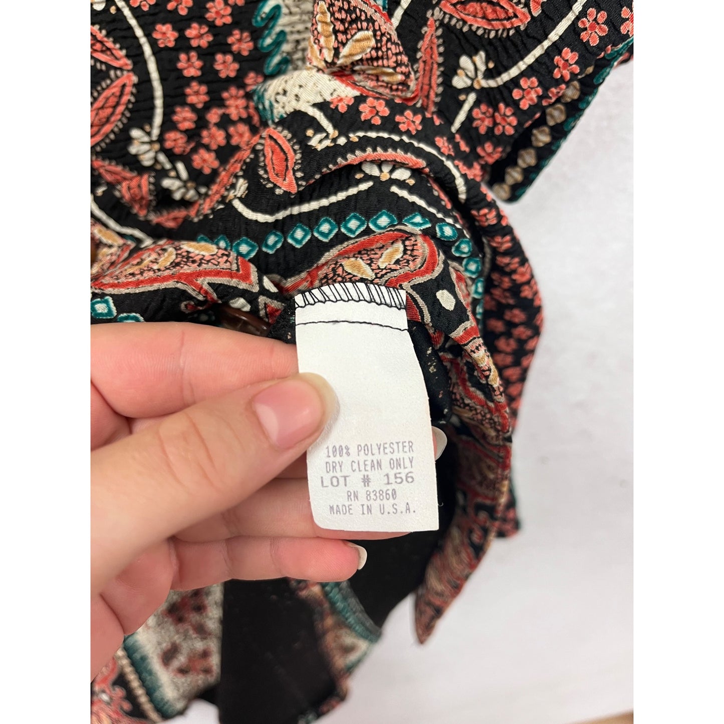 Fine Line 1X Button-Up Short Sleeve Boho Tunic Top #44A