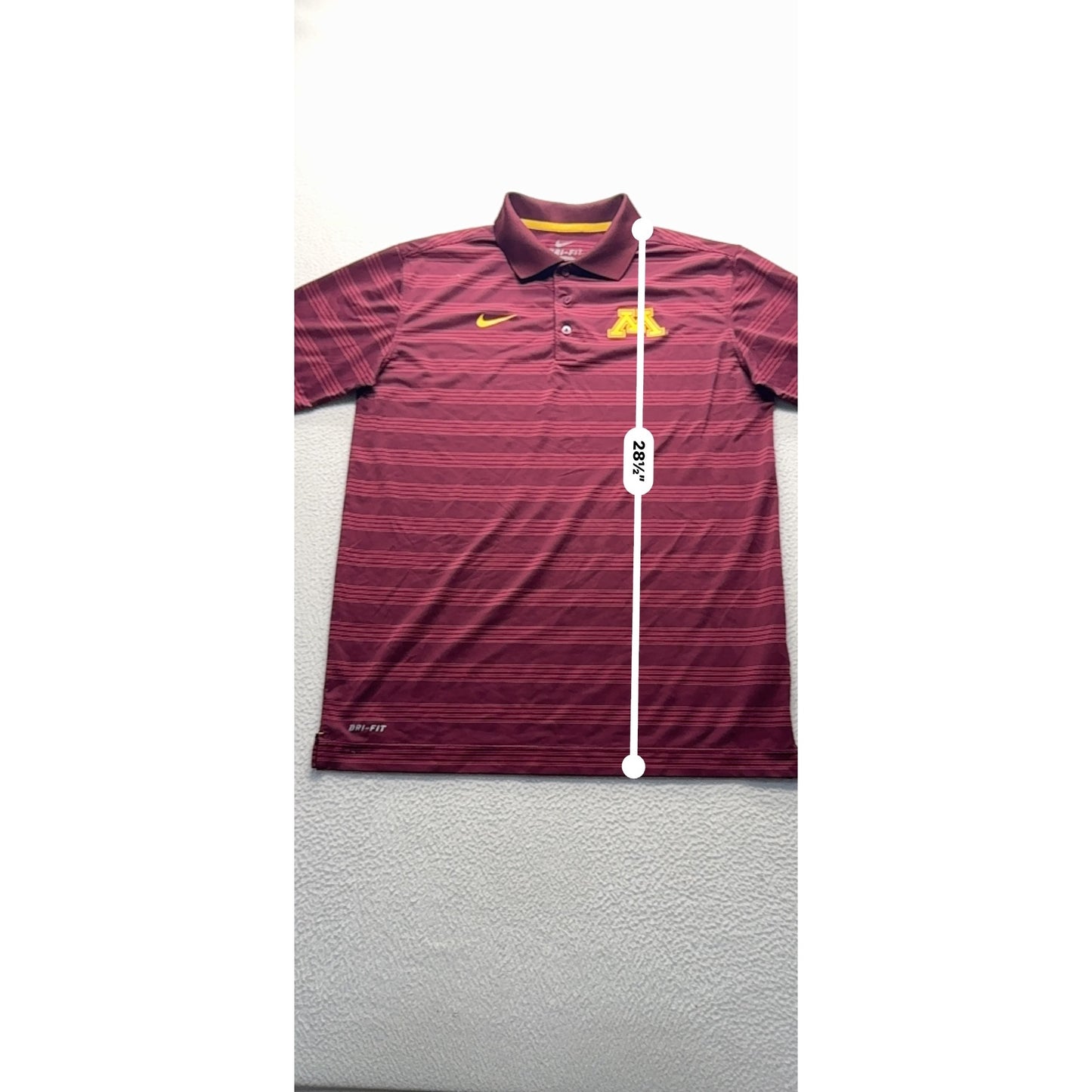 Nike University Of Minnesota Polo Size M #9062