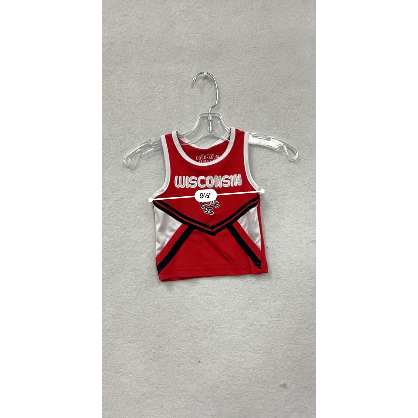 Wisconsin Badgers Toddler Cheerleader Tank Top #8496