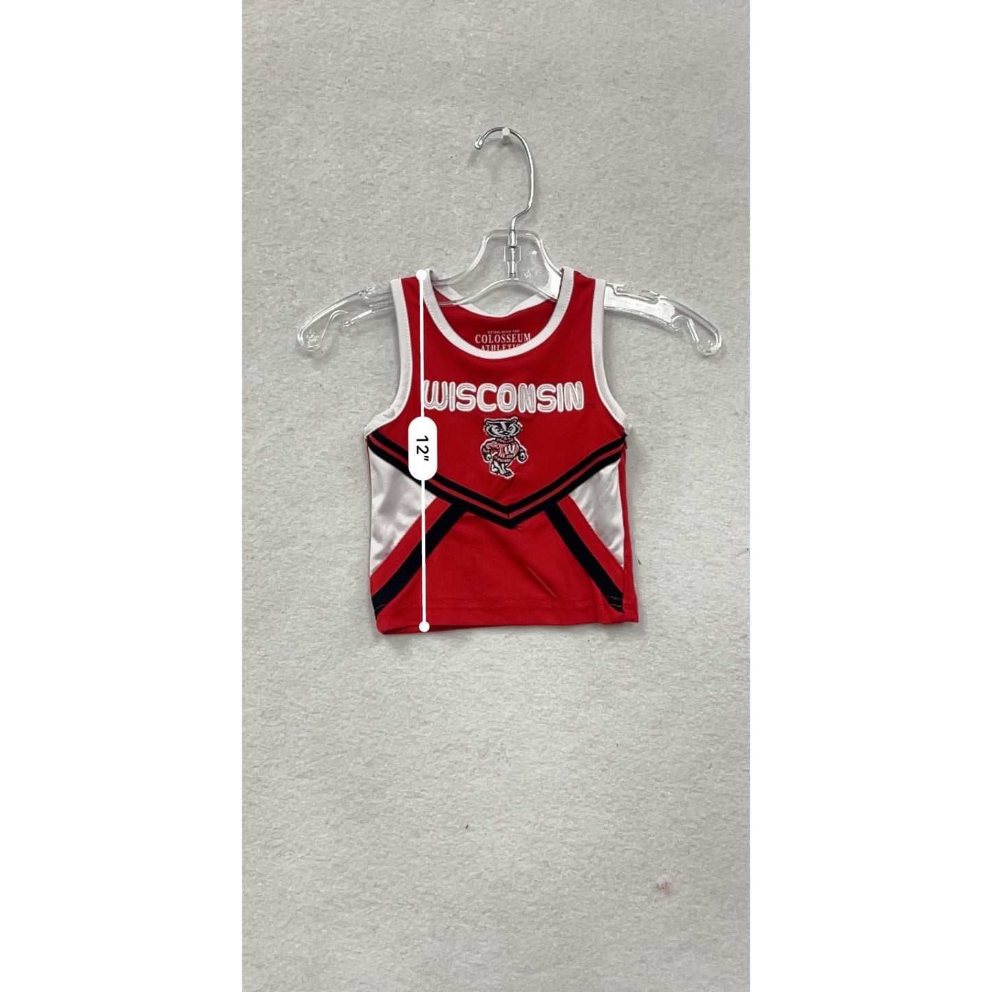 Wisconsin Badgers Toddler Cheerleader Tank Top #8496