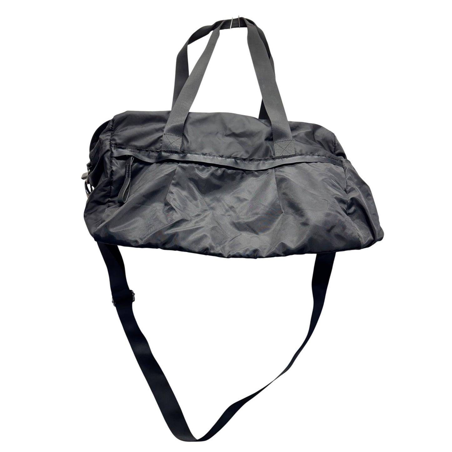 Black Nylon Gym/Travel Tote Bag With Adjustable Crossbody Strap & Handles 102B