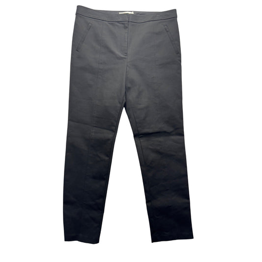 Tory Burch Womens Black Stretch Cotton Blend Slim Fit Pants Size 12 #164B