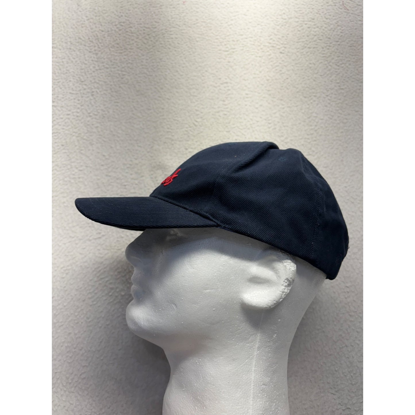 Harrods Navy Blue Baseball Cap With Red Embroidered Logo #7661