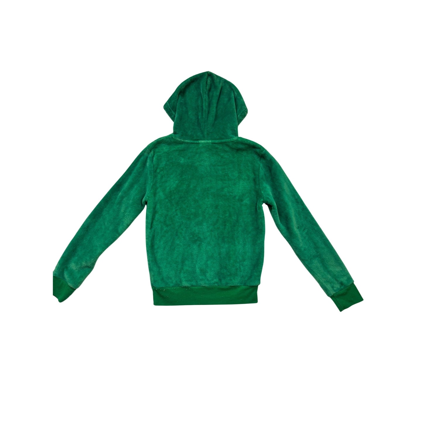 Disney Mickey Mouse Christmas Green Hooded Sweater S #103C