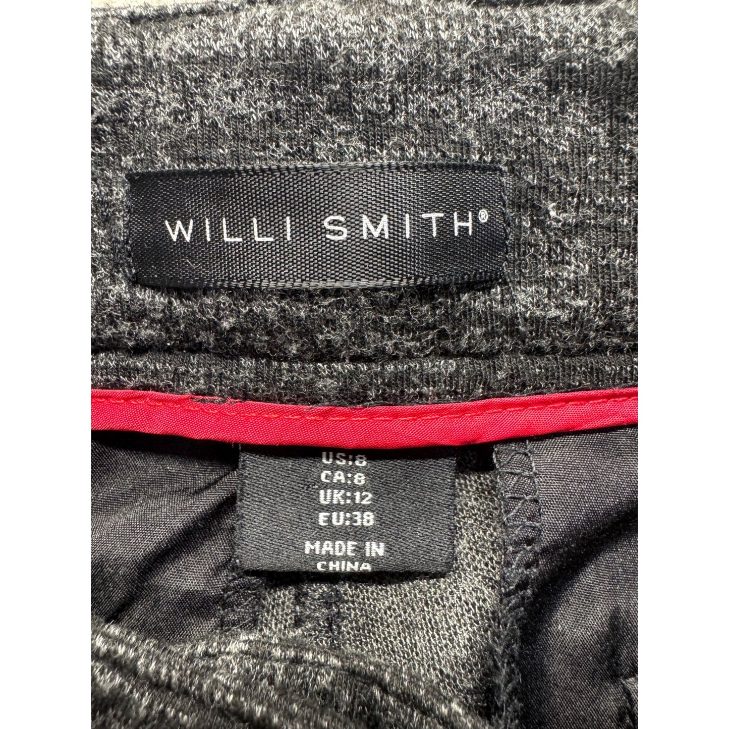 Willi Smith Size 6 Gray Slim-Fit Stretch Trousers 445B