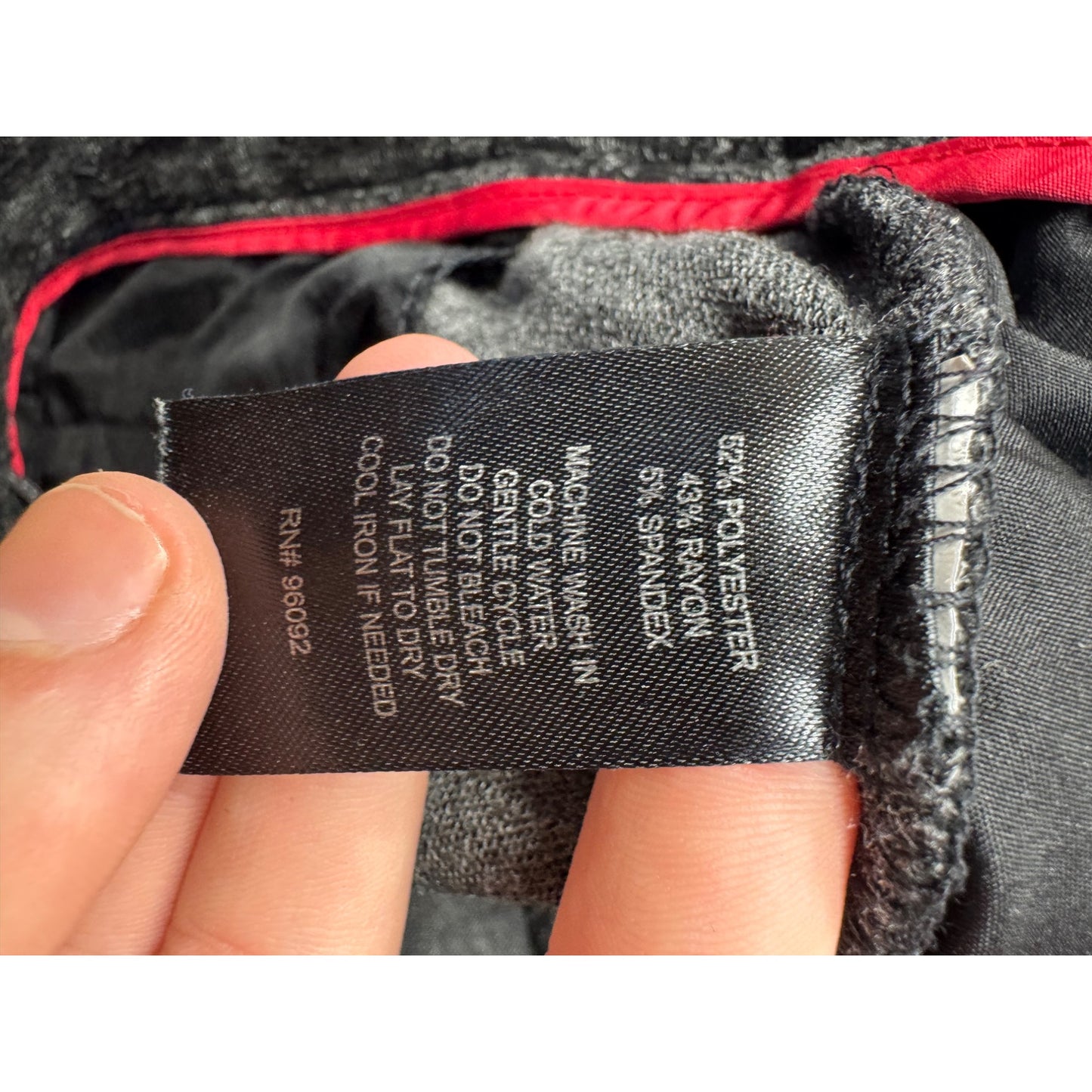 Willi Smith Size 6 Gray Slim-Fit Stretch Trousers 445B