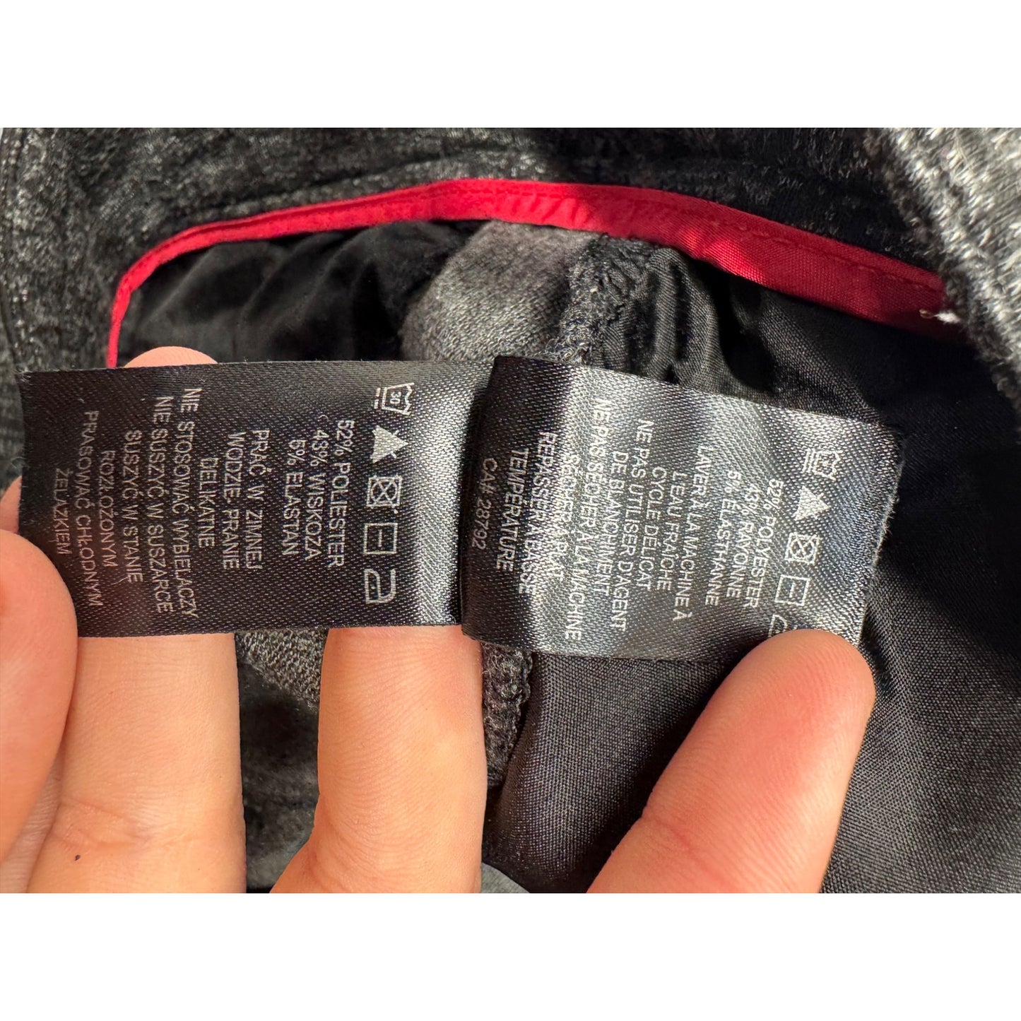 Willi Smith Size 6 Gray Slim-Fit Stretch Trousers 445B