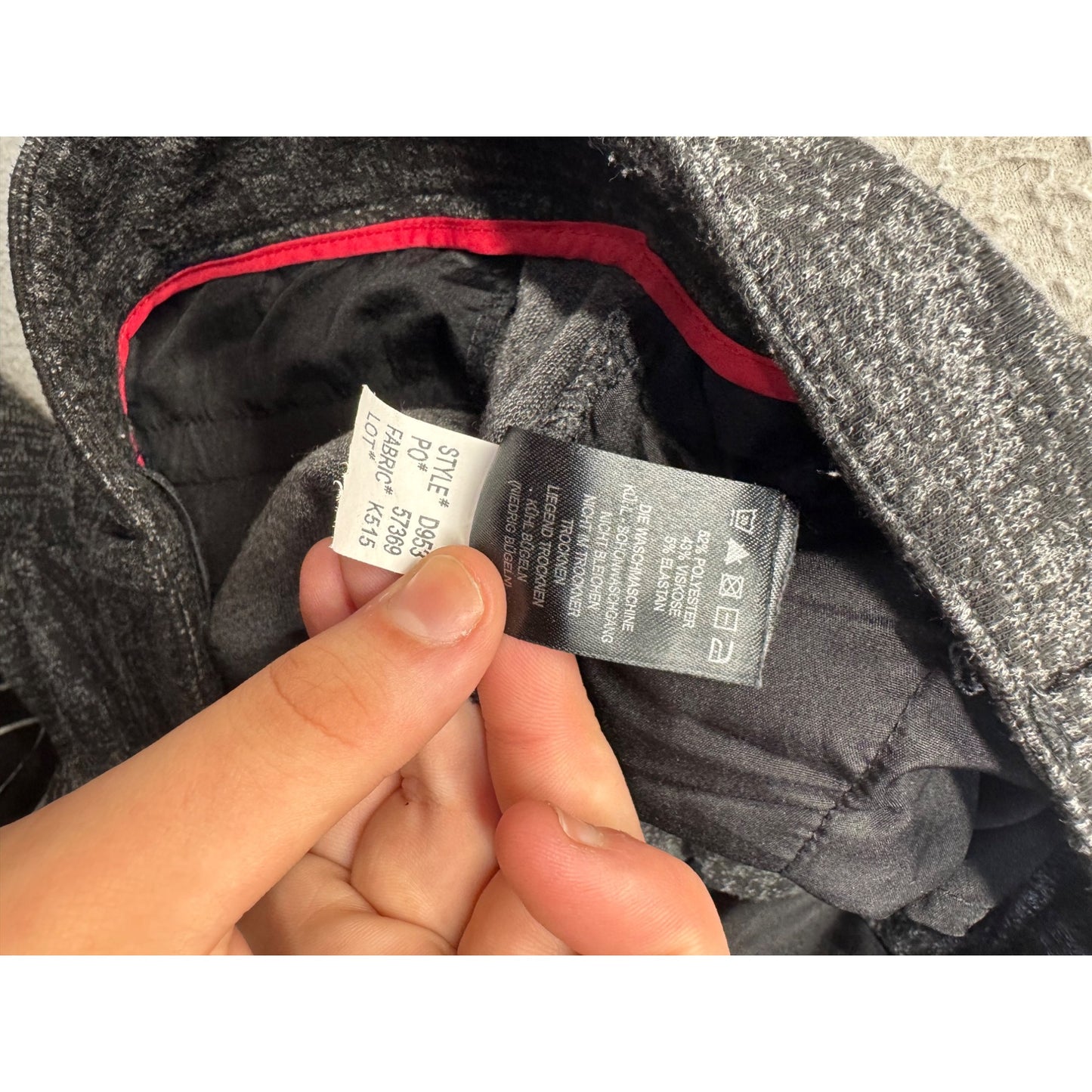 Willi Smith Size 6 Gray Slim-Fit Stretch Trousers 445B